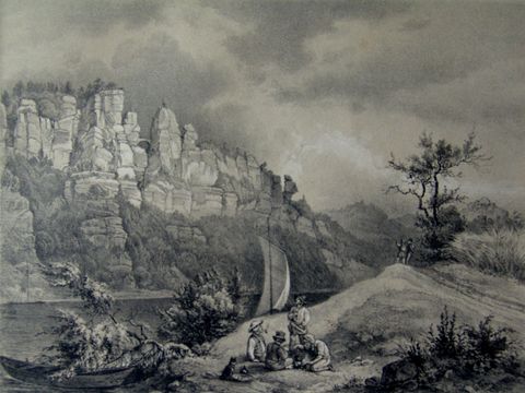 Malerweg - Sächsische Schweiz: Caspar David Friedrich