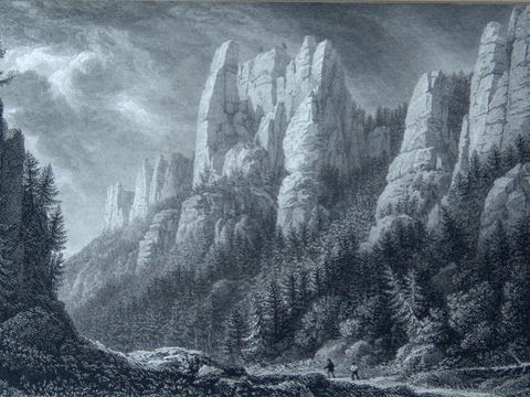 Malerweg - Sächsische Schweiz: Felslandschaft Caspar David Friedrich |  Malerweg Elbsandsteingebirge